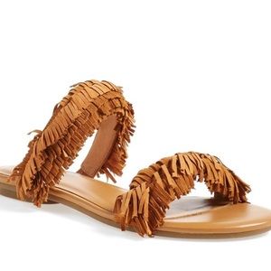 JOIE FRINGE SANDALS